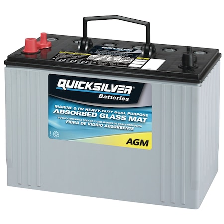 Quicksilver Quicksilver QS8A31DTM AGM Marine Deep Cycle Battery, Group 31 QS8A31DTM